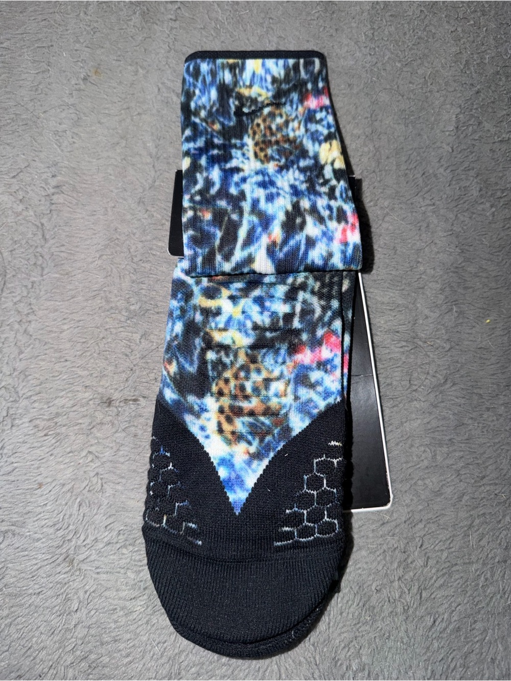 NEW Nike Elite Printed Socks Size Mens8-9.5 And Womens 9.5-11